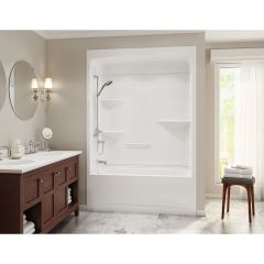 Camelia 60" X 33" X 88" Bath and Shower Kit Left Hand Drain