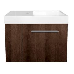 24" Mini Coffee Wall Hung Vanity Combo