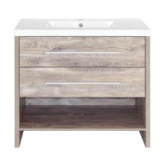 36" Relax Natural Wood Vanity With Top