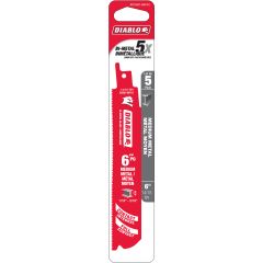 6 Inch Bi-Metal Medium Metal Reciprocating Blade-5/Pack