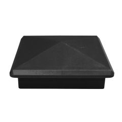 4" x 4" Black Plastic Post Fence Cap