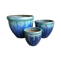 14" Embossed Pots Assorted