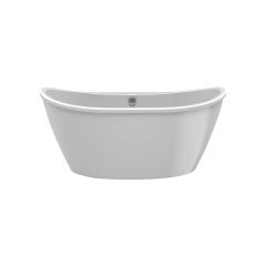 Delsia 60"Fiberglass Off-Center Drain Freestanding Bathtub