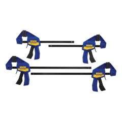 Iwrin Quick Grip One-Handed Mini Bar Clamp-4/Pack