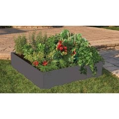 Raised Garden Bed 44.5 x 44.5 x 11.5 - Grey