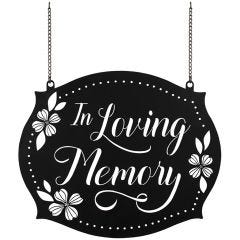In Loving Memory Metal Flag