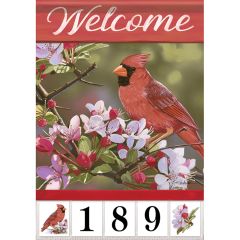 Pretty Cardinal Address Flag