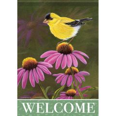 Pretty Goldfinch Large Flag