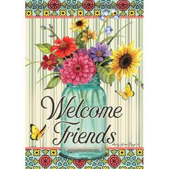 Floral Centerpiece Garden Flag