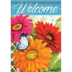 Gerbera Trio Garden Flag