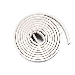 Premium Rubber Foam Tape Self-Stick "D" Profile-White