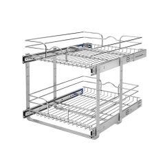 18 Inch Two-tier Pull-Out Baskets Soft Close