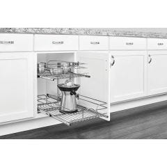 15 Inch Two-tier Pull-Out Baskets Soft Close