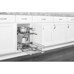 12 Inch Two-tier Pull-Out Baskets Soft Close