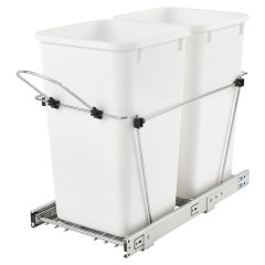 Double 27 Quart Waste Container Soft Close