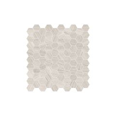 Mayfair Strada Ash Hexagon Polished Porcelain Mosaic