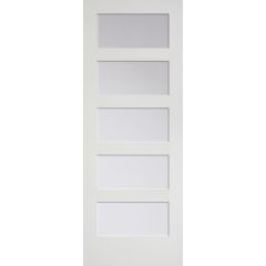 28" x 80" 5-Lite Clear Interior Door