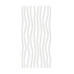 Tuile murale lustrée rectif 12x24 po Modulation Linea blanc