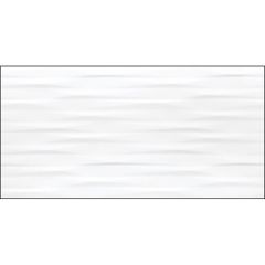12"x24" White Oblique Glossy Linea Wall Tile 15.5 Sq-Ft/Box