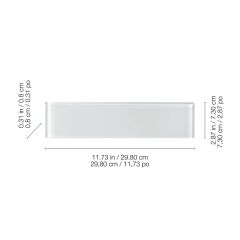 3" x 12" Ice Glass Element  Wall Tile 20 PC/5 Sq-Ft/Box