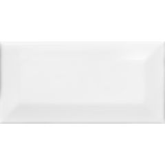 3" x 6" Soho Beveled White Gloss Wall Tile
