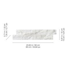 6" x 24" Glacier Ledger Stone