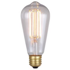 LED A Vintage Bulb, E26 Socket, 6W, 480 Lumens, 2200K