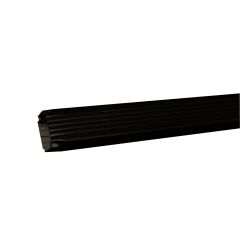 2" x 3" Black Aluminum Downspout Extension