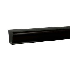 5" x 10' Black Aluminum K-Style Gutter