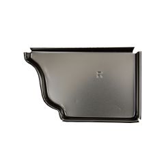 5" Black Aluminum K-Style Right End Cap