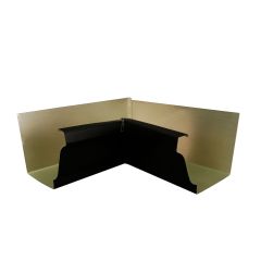 5" Black Aluminum K-Style Inside Gutter Corner
