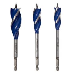 3 Piece Tri Drill Speedbor Max Spade Bit Set