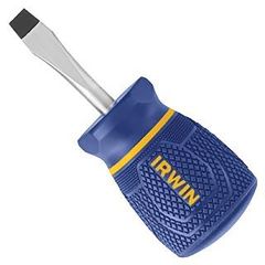 Irwin Torquezone Slotted 1/4 Inch Stubby Screwdriver