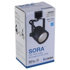 Sora LED Track Light Head, 3000 Kelvin Black
