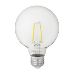 LED 4.5 Watt G25 Bulb Clear 450 Lumens 5000 Kelvin Dimmable