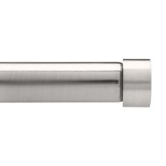 Cappa 1-1/4" x 72"-144" Nickel Drapery Rod