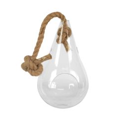 Hanging Glass Large Pear 7 x 12"