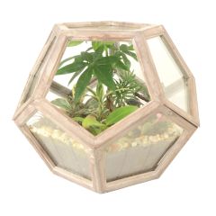 Neoponset Globe Wooden Terrarium 18 x 15"