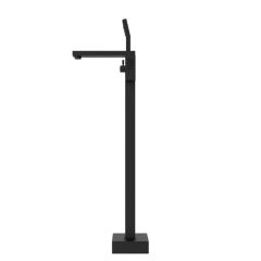 Floor Mounted Bath Filler with Handheld Shower Black Matte