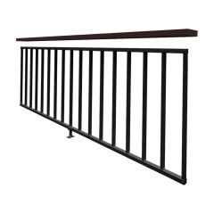 Duo Railing 36" x 72" Black
