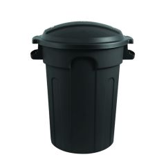 Black Garbage Can
