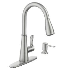 Hadley Chrome One-Handle Pulldown Kitchen Faucet