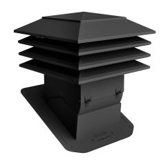 WeatherPro Ventilator 130 Sq. In. Black
