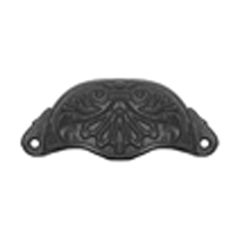 4" Cast Iron Drawer Pull with Design