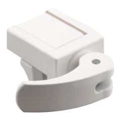 Vinyl Window Lock, White Painted Zinc Diecast