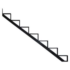 Aluminum 7 Step Black Stair Riser