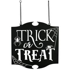 Trick Or Treat Metal Flag