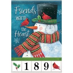 Friends Warm The Heart Address Flag