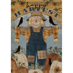 Happy Harvest Scarecrow Large Flag