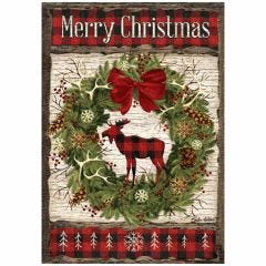 Woodland Christmas Garden Flag